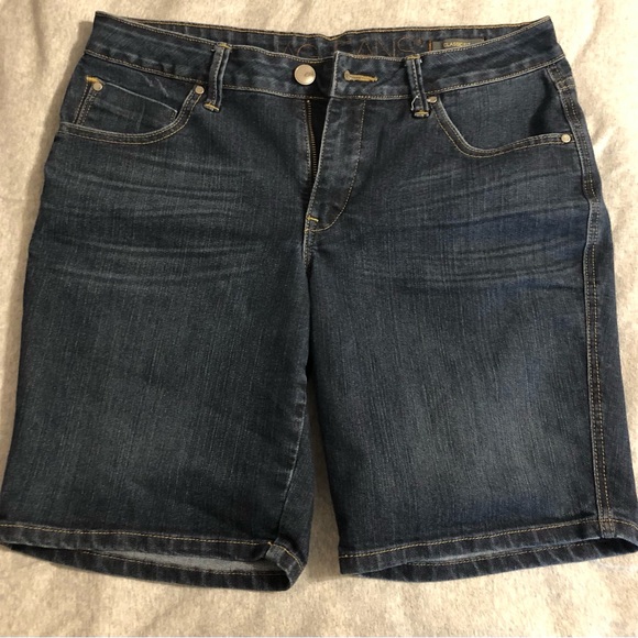 JAG Jeans Dark Wash Bermuda Jean Shorts - Picture 1 of 4